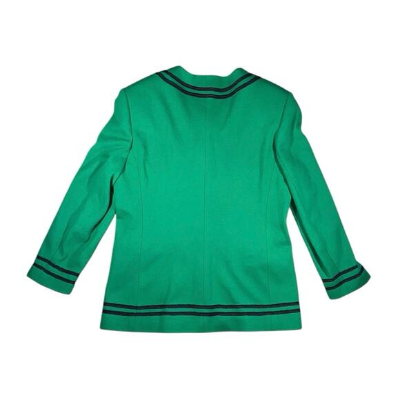 Vintage 80s Bleyle Emerald Wool Gold Button Jacket NWT - 12 - Picture 6 of 6